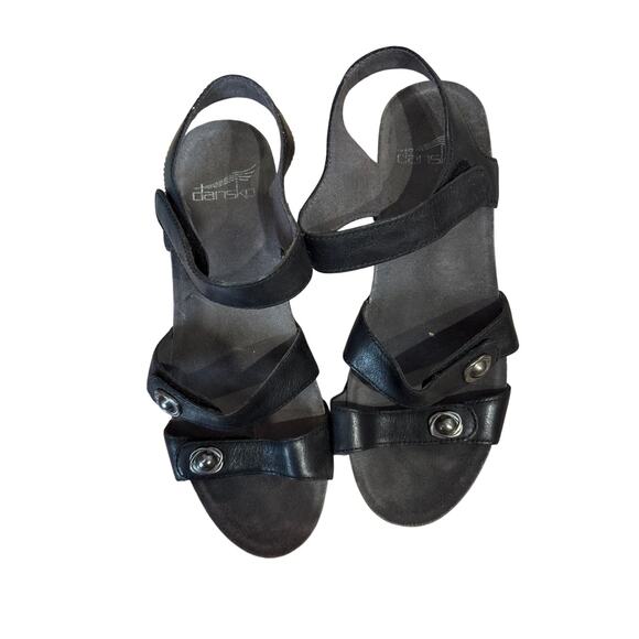 Dansko black wedge clogs size 36 - Picture 1 of 5